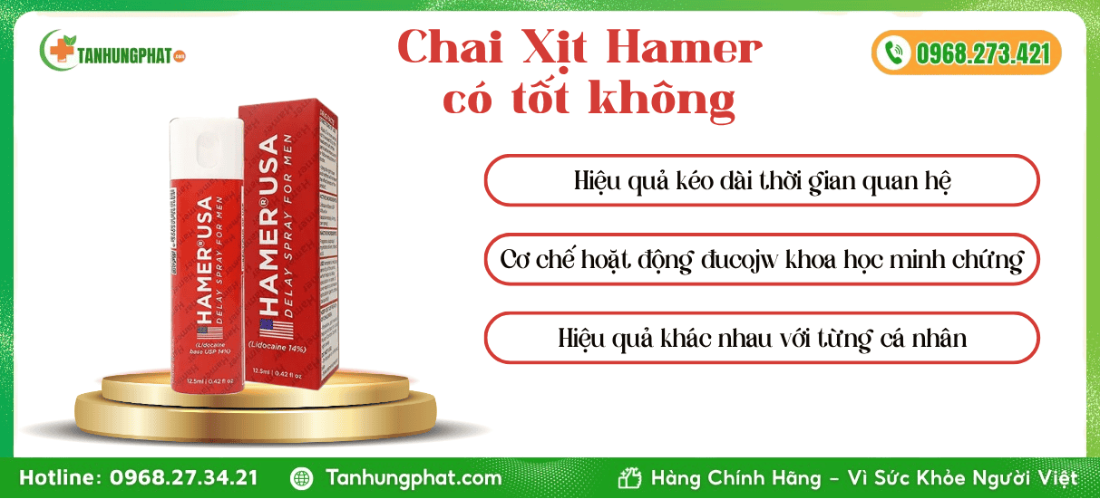 Chai Xịt Hamer có tốt không