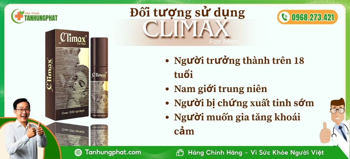 Climax for men