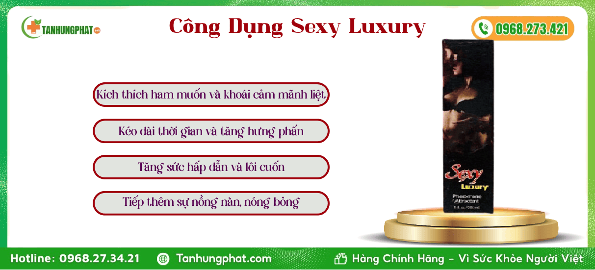 Công Dụng Nước hoa tình yêu Sexy Luxury