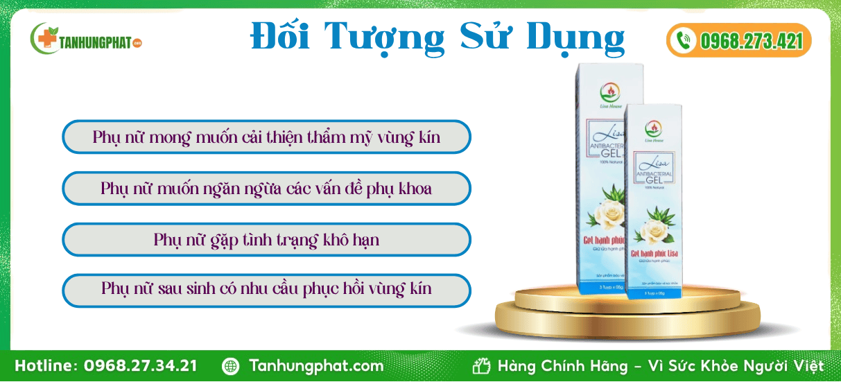Đối Tượng Sử Dụng Gel Lisa Se Khít Âm Đạo