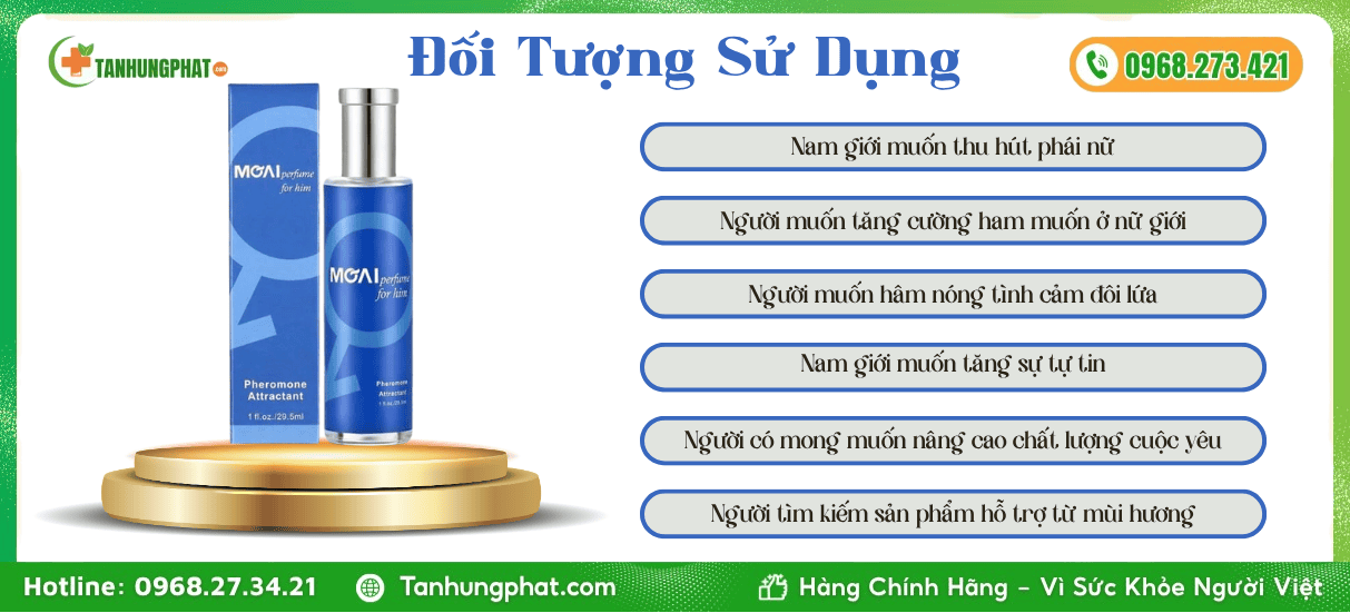 Đối Tượng Sử Dụng Moai Pheromone for Him