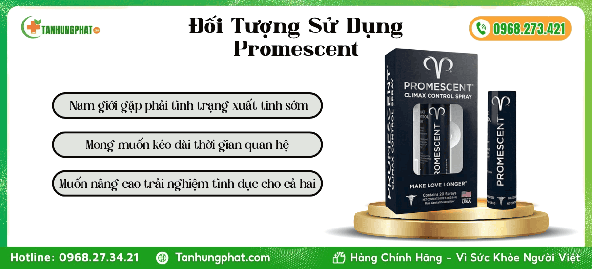 Đối Tượng Sử Dụng Promescent