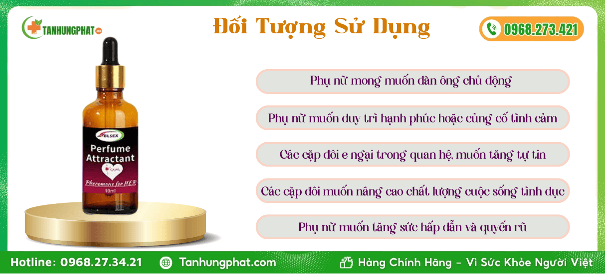 Đối Tượng Sử Dụng nước hoa Perfume Attractant Women