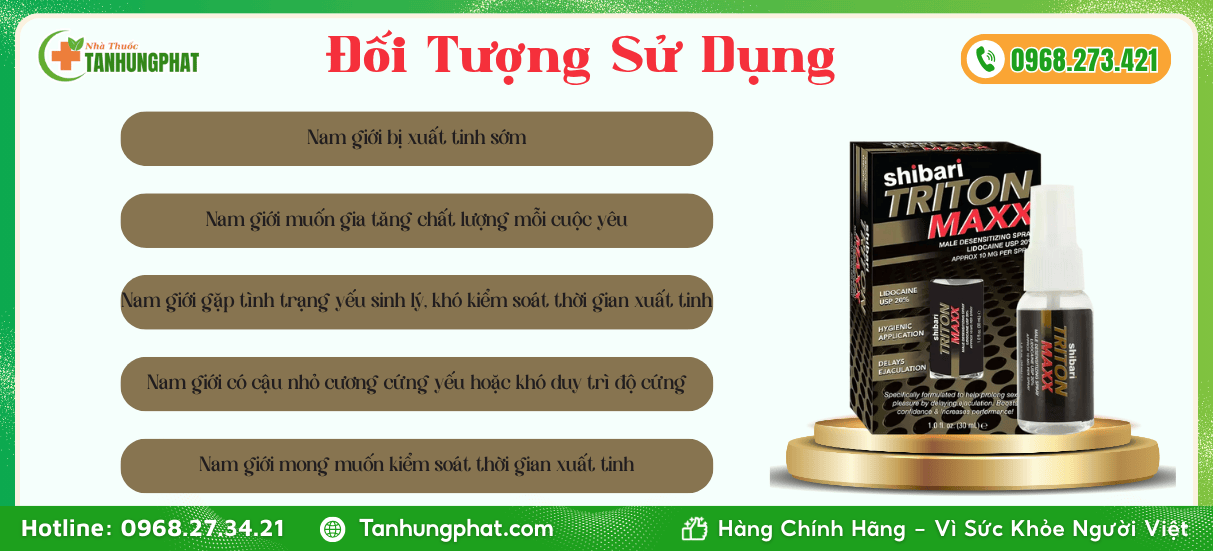 Đối tượng sử dụng Shibari Triton Maxx