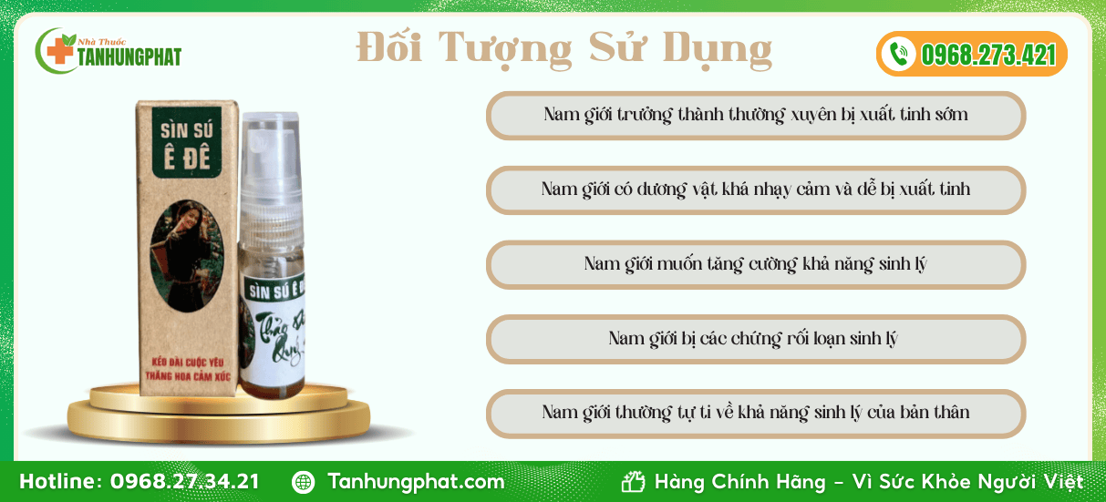 Đối tượng sử dụng Sìn Sú Ê Đê