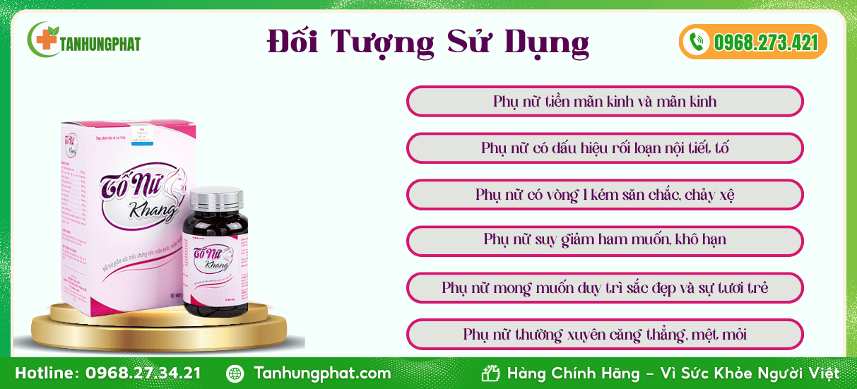 Đối tượng sử dụng Tố Nữ Khang