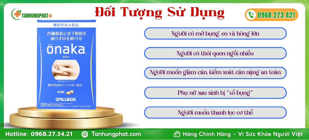 Đối tượng sử dụng Viên uống Onaka