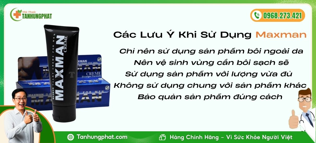 Các Lưu Ý Khi Dùng Gel Bôi Maxman