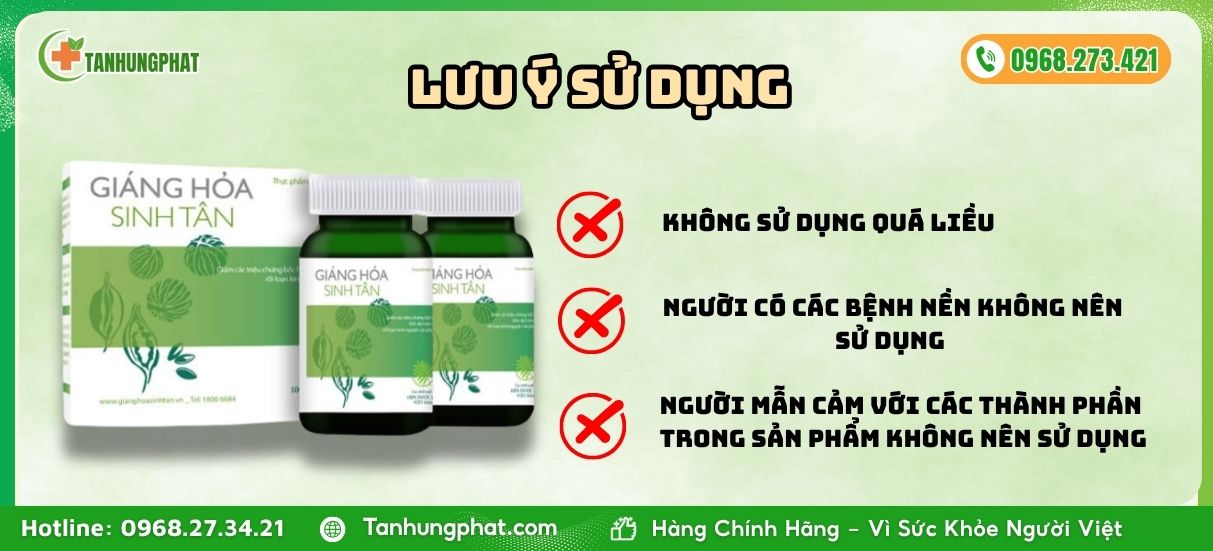 Lưu ý khi sử dụng giáng hỏa sinh tân 