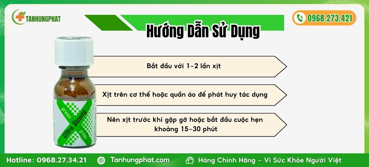 Hướng dẫn sử dụng Nước Hoa Kích Dục Nữ Green Strong (MS51)
