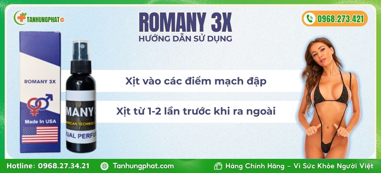 HDSD Nước hoa Romany 3x
