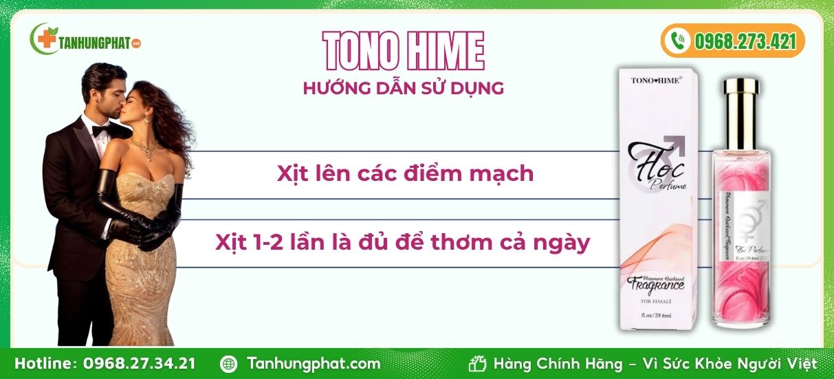 HDSD nước hoa Tono Hime