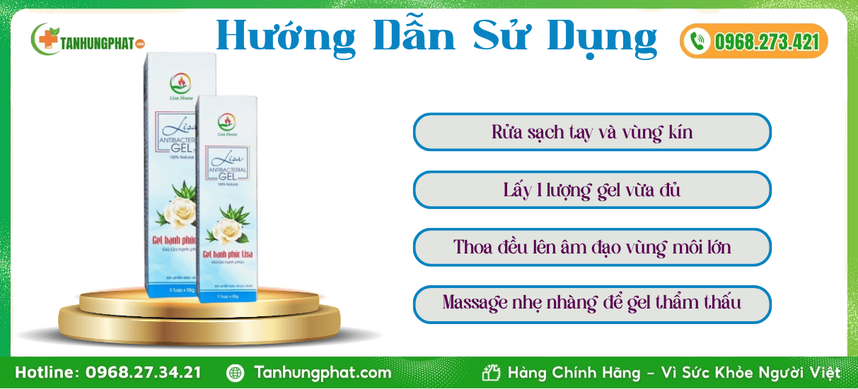 Hướng Dẫn Sử Dụng Gel Lisa Se Khít Âm Đạo