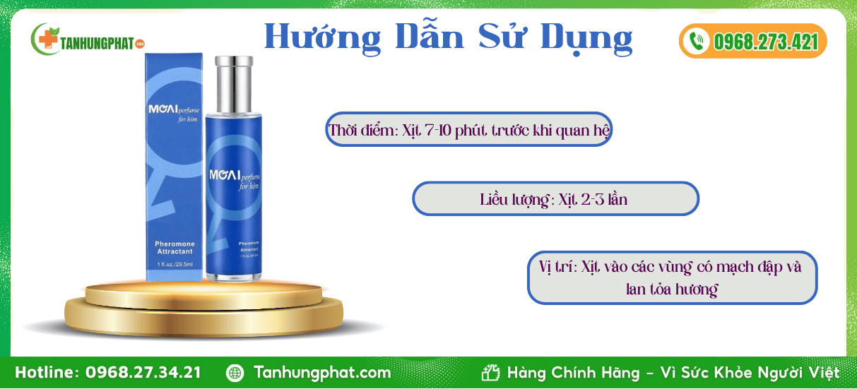 Hướng Dẫn Sử Dụng Moai Pheromone for Him