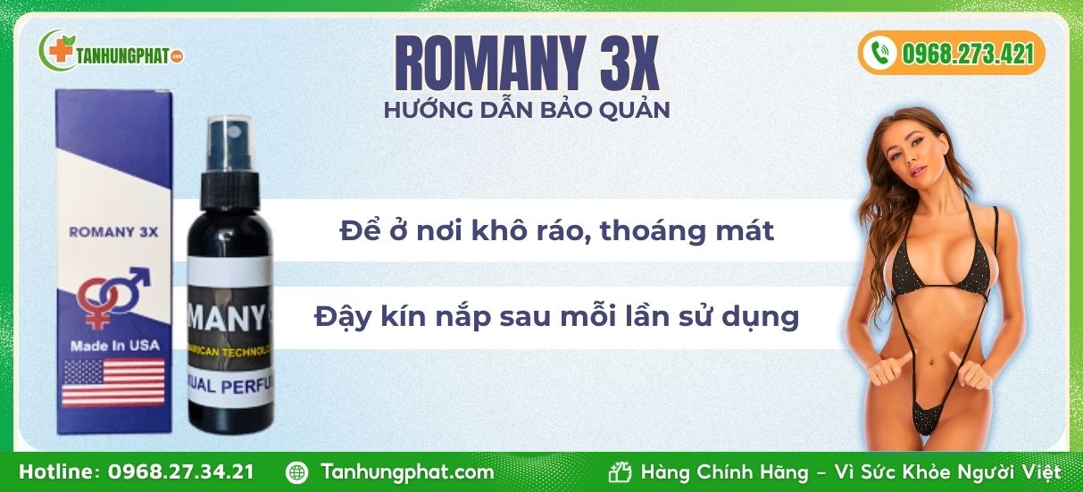 Hướng dẫn bảo quản Nước hoa Romany 3x