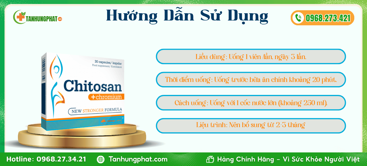 Hướng dẫn sử dụng Chitosan Chromium
