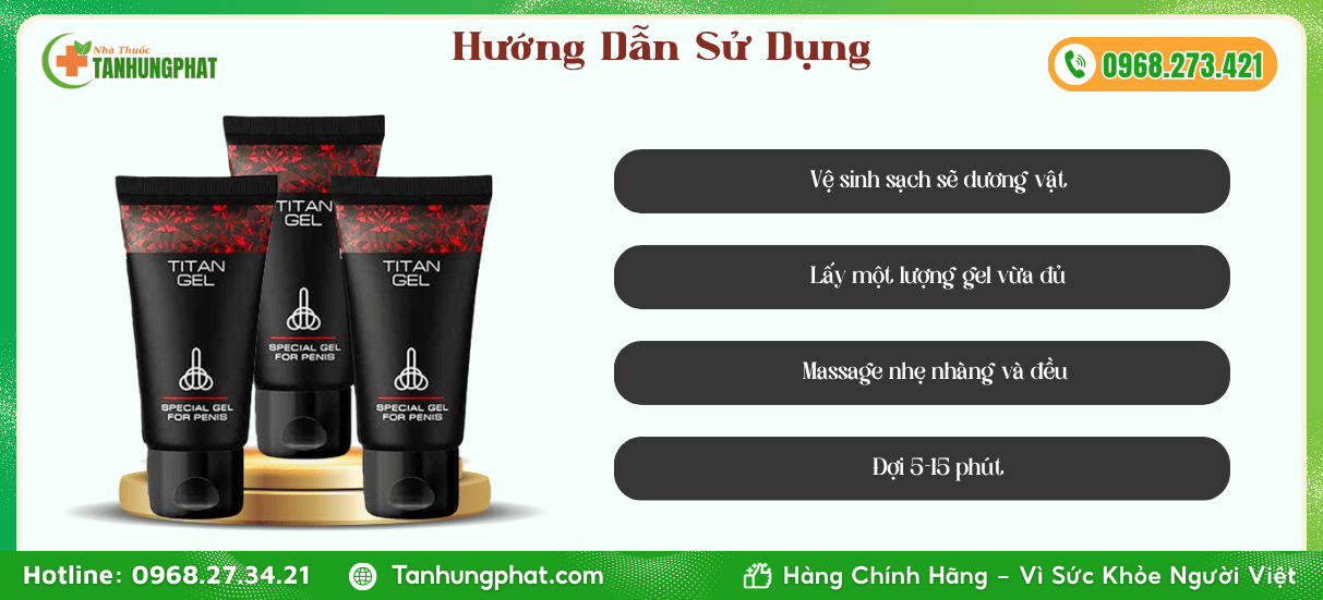 Hướng dẫn sử dụng Titan Gel 