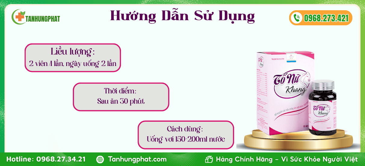 Hướng dẫn sử dụng Tố Nữ Khang