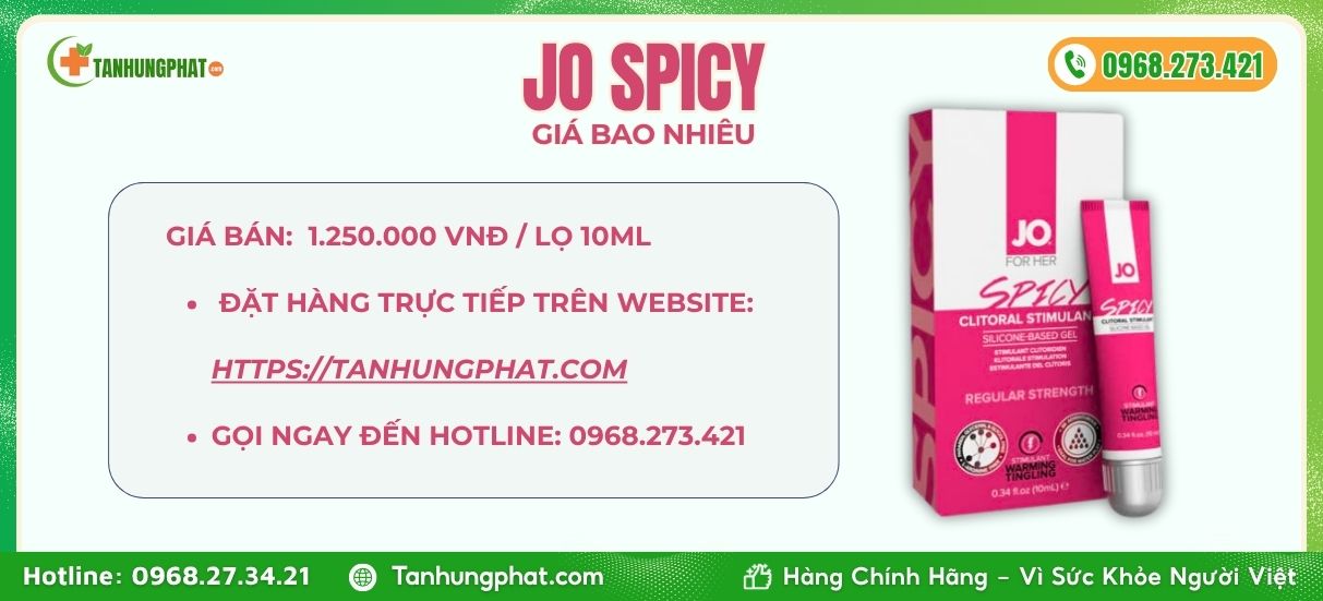Gel Jo Spicy giá bao nhiêu
