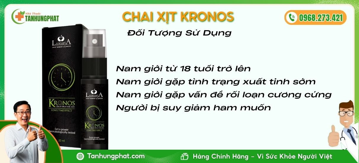 Đối Tượng Sử Dụng Chai Xịt Kronos