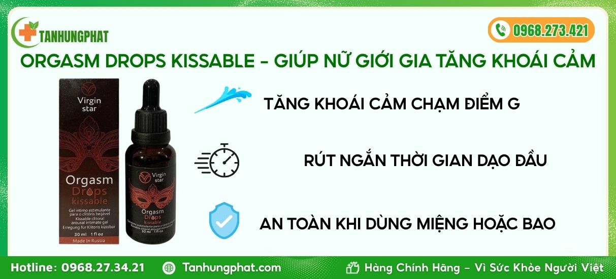 công dụng orgasm drops kissable