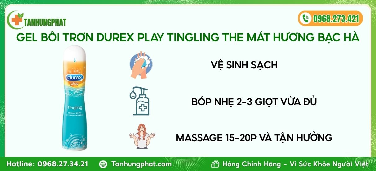 cách dùng durex play tingling