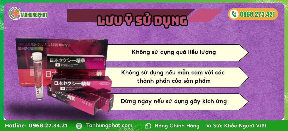 Lưu ý khi sử dụng