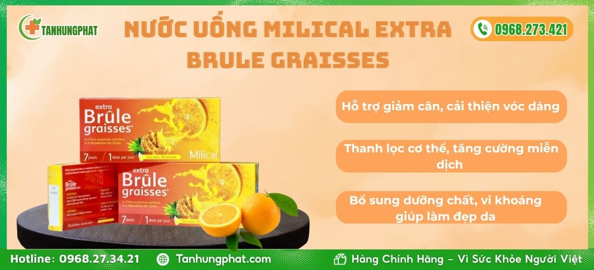 nước uống Milical Extra Brule Graisses
