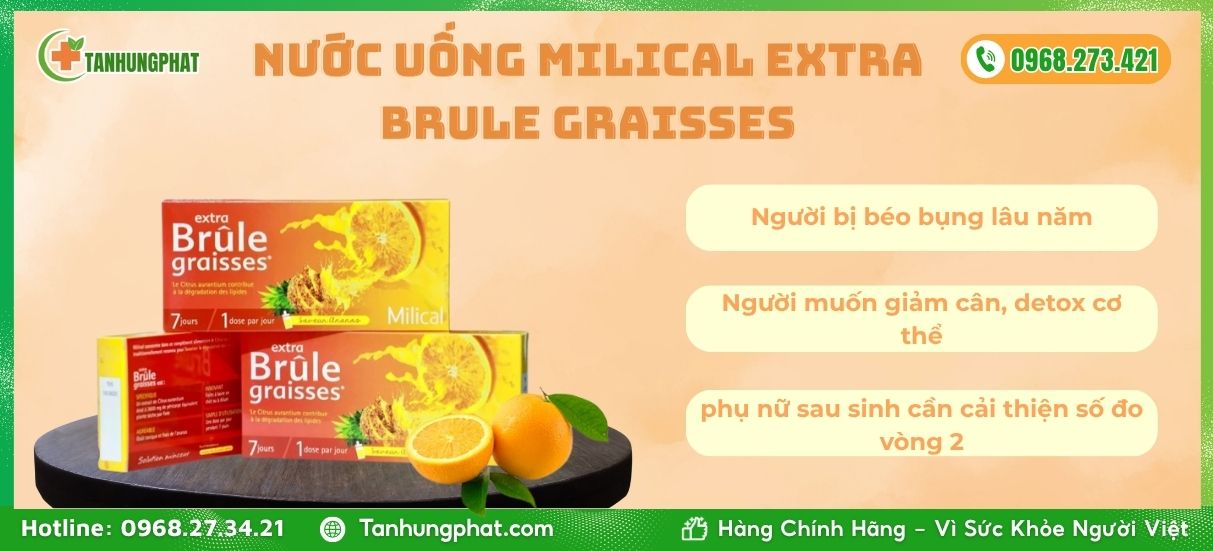 nước uống Milical Extra Brule Graisses