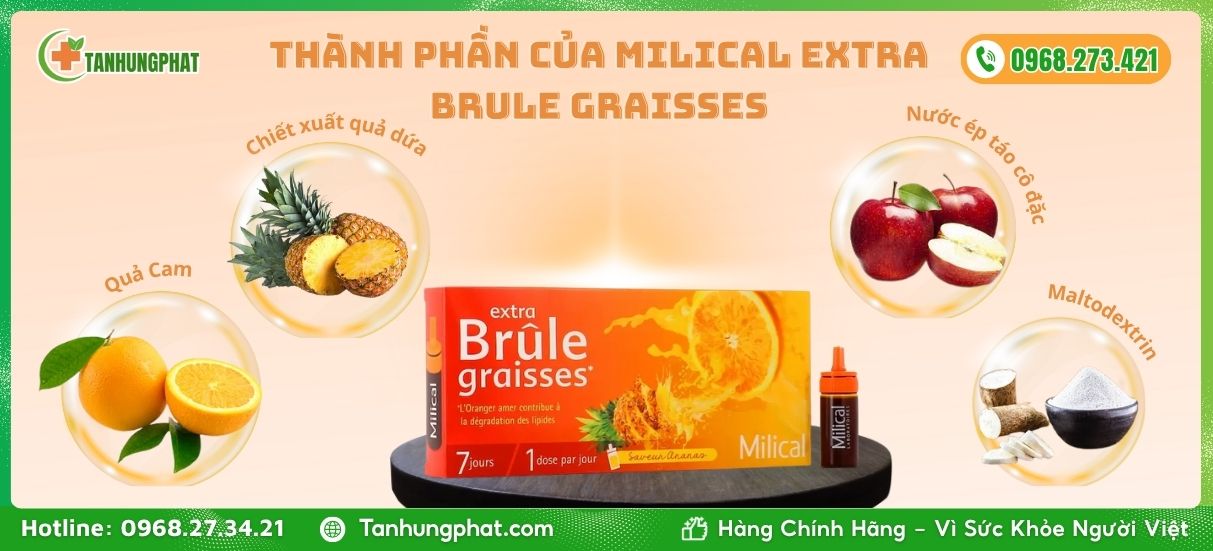 nước uống Milical Extra Brule Graisses