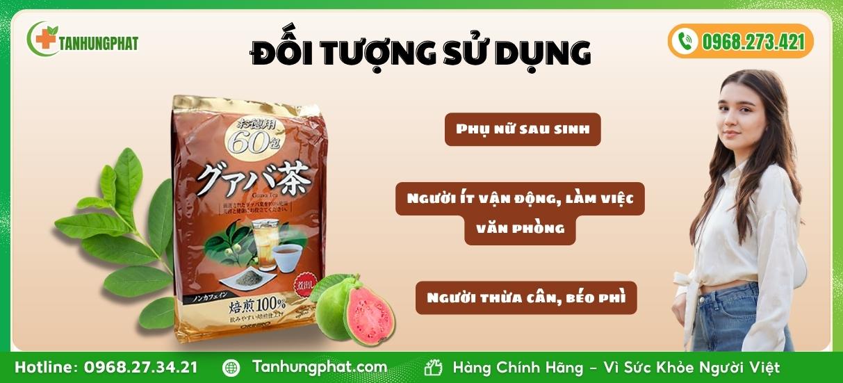 Đối tượng sử dụng Trà Giảm Cân Orihiro Vị Ổi