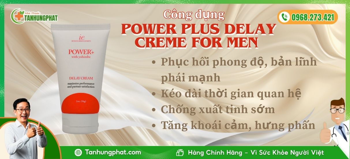 power plus delay creme for men