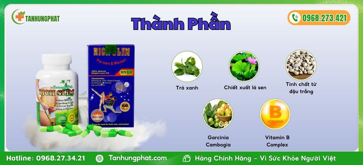 Những thành phần có trong Rich Slim