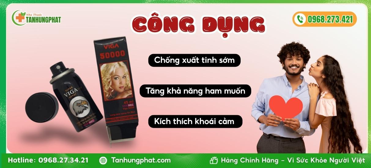 Công dụng của chai xịt Super Viga 50000 Spray