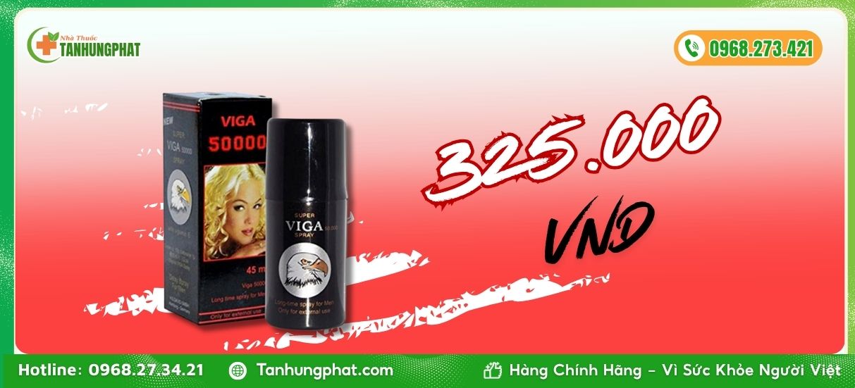 Giá của một hộp Super Viga 50000 Spray