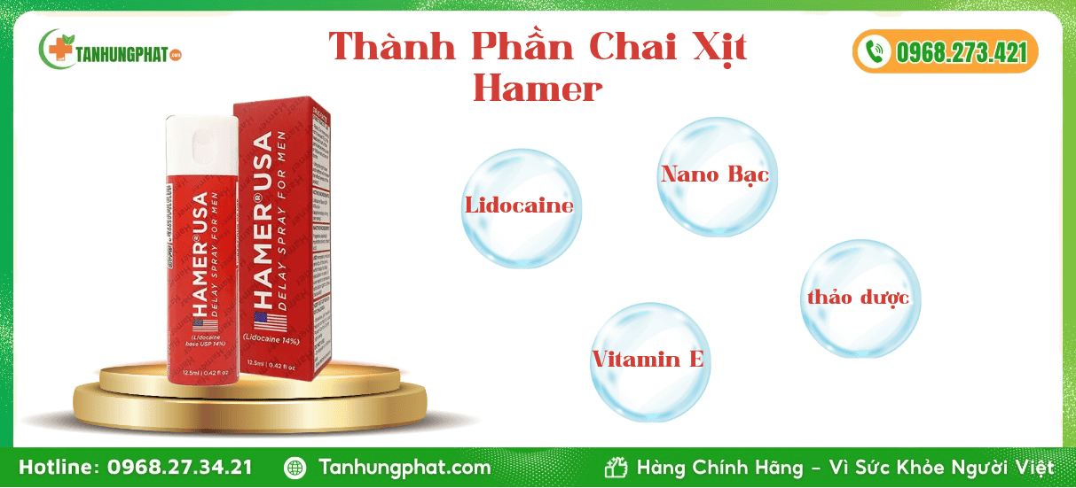 Thành Phần Chai Xịt Hamer
