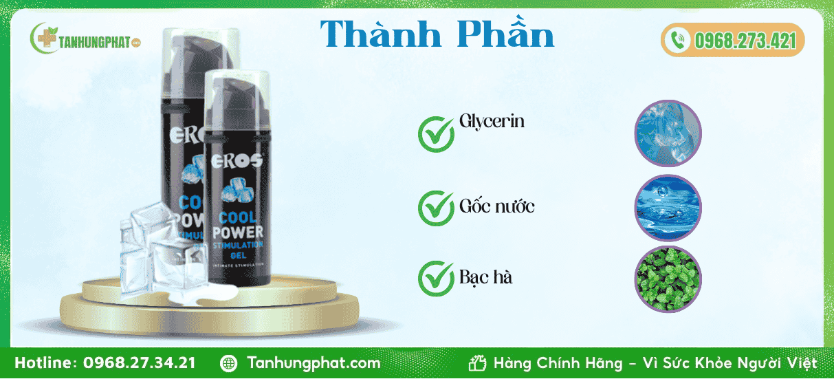 Thành Phần Eros Cool Power Stimulation