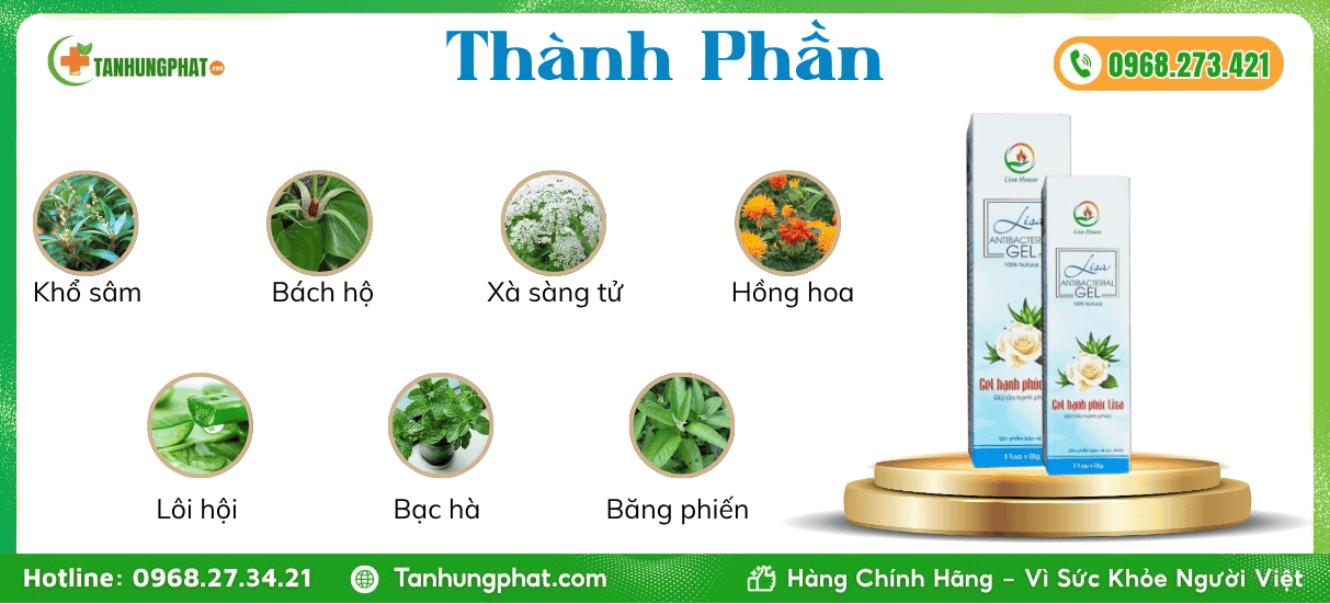 Thành Phần Gel Lisa Se Khít Âm Đạo