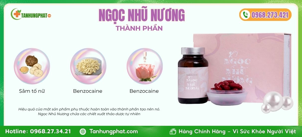 Thành phần viên uống Ngọc Nhũ Nương