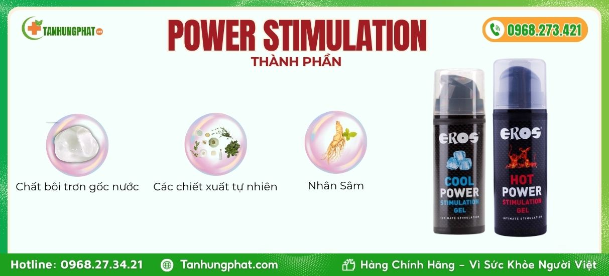 Thành phần Gel Power Stimulation