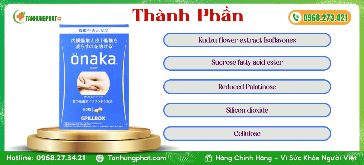 Thành phần Viên uống Onaka