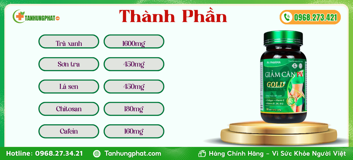 Thành phần giảm cân PV