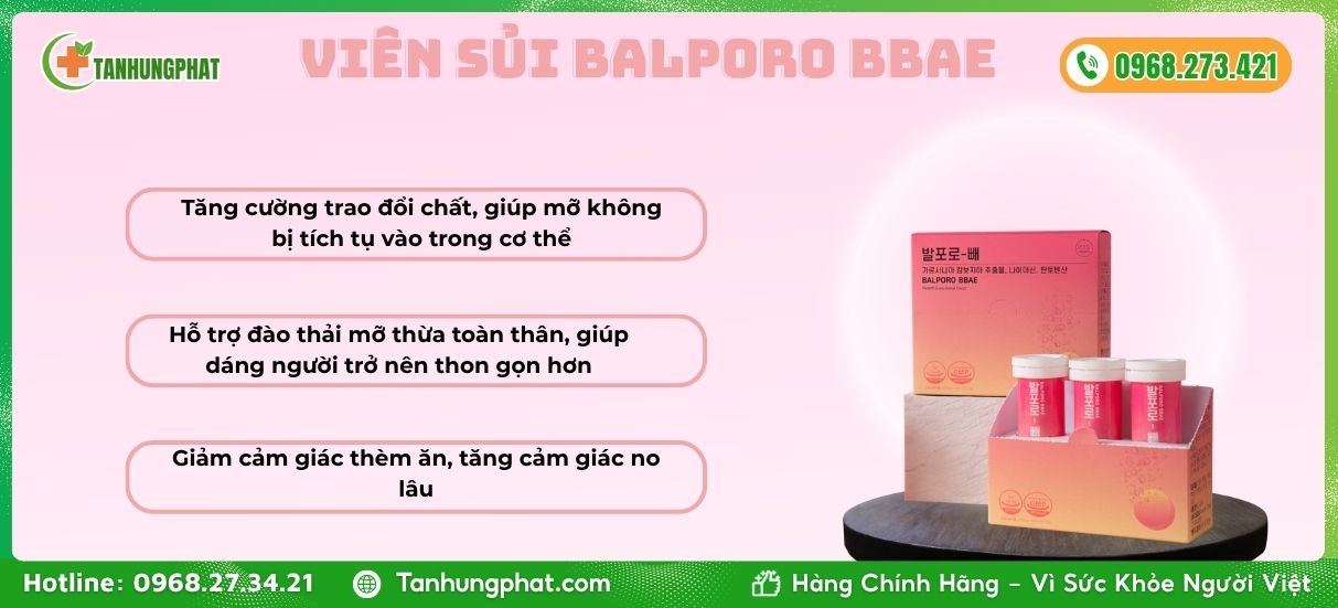 viên sủi balporo bbae
