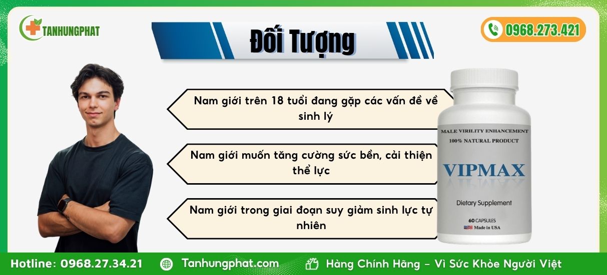 Đối tượng sử dụng Vipmax