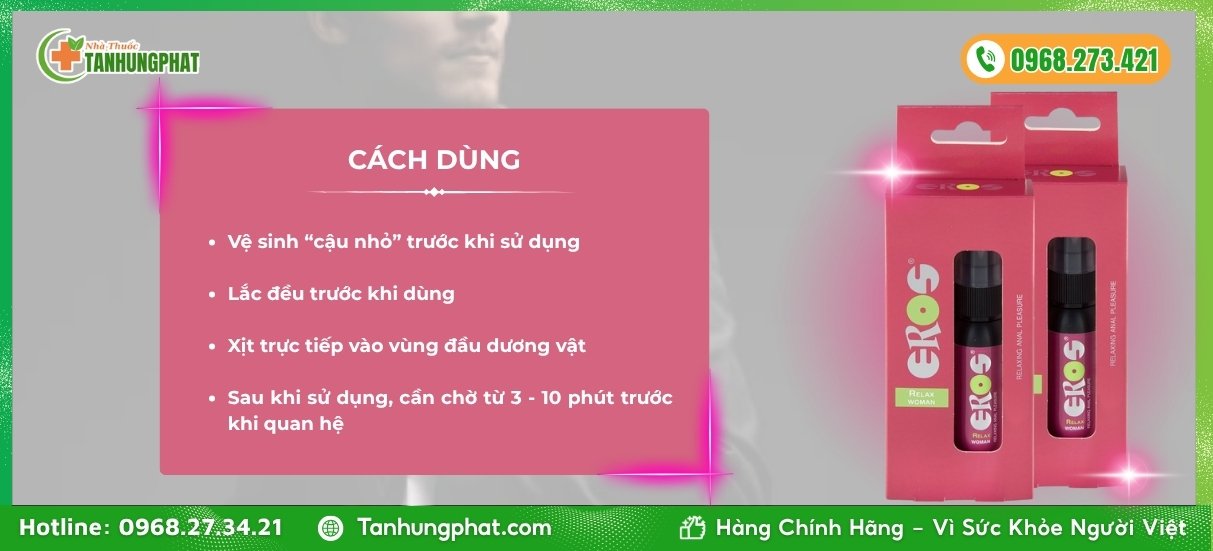 Cách dùng EROS RELAX WOMAN