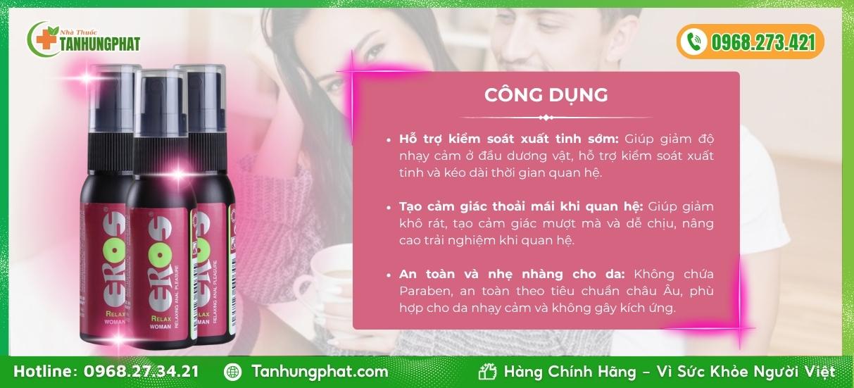 Công dụng của EROS RELAX WOMAN