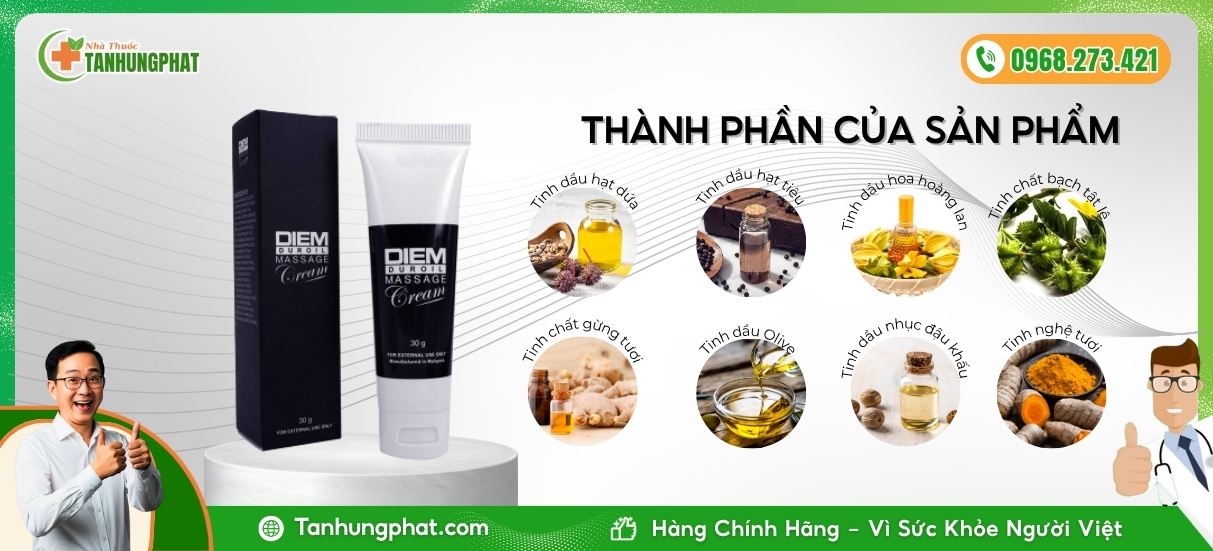 diem duroil massage cream