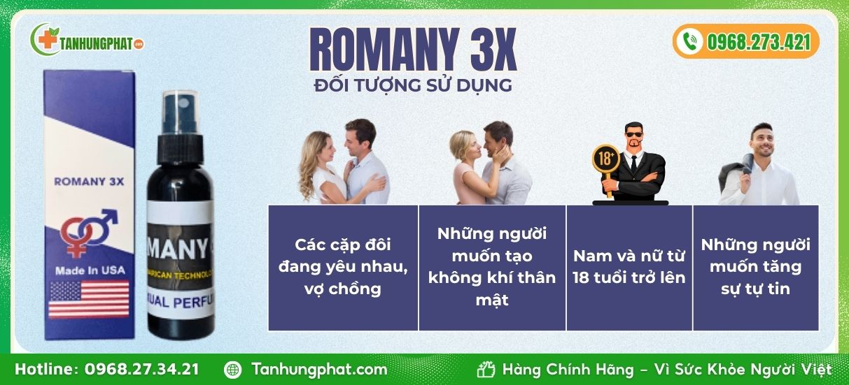 ĐTSD Nước hoa Romany 3x