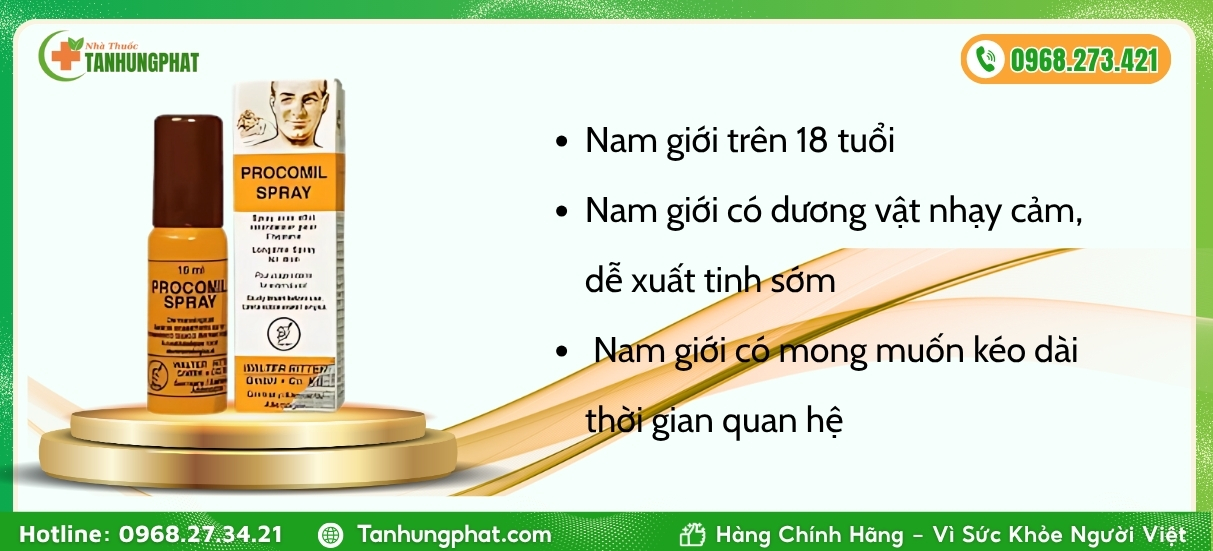Công dụng của Procomil Spray