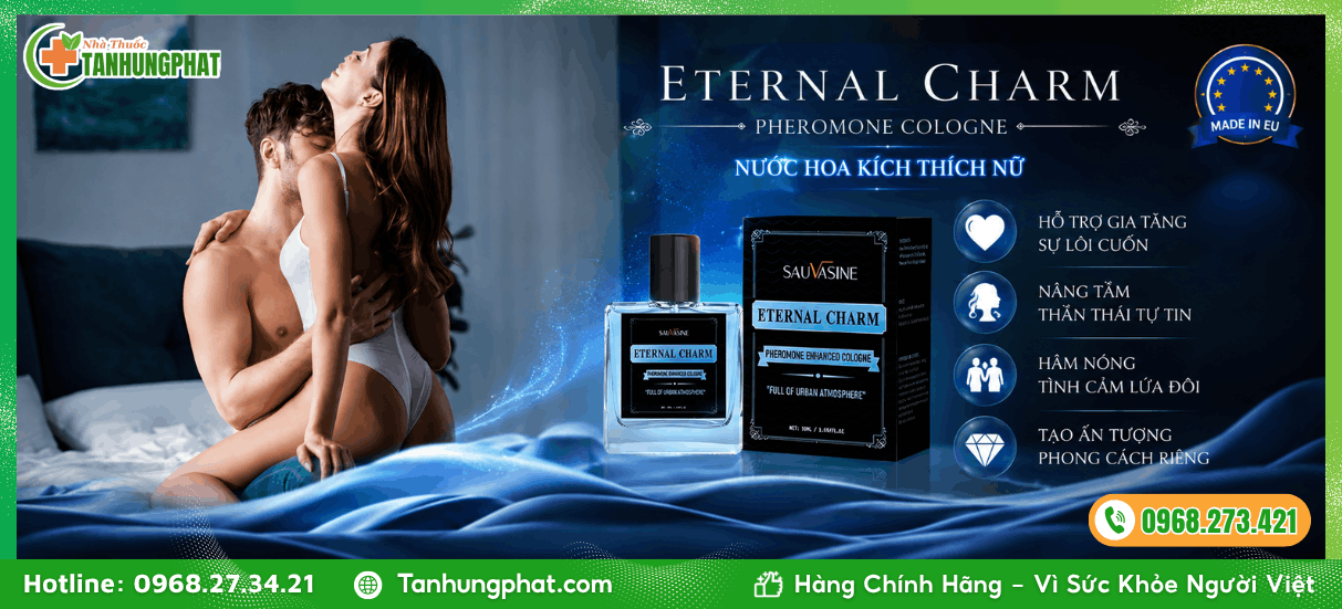 Công dụng nước hoa kích thích nữ Eternal Charm Pheromone Cologne